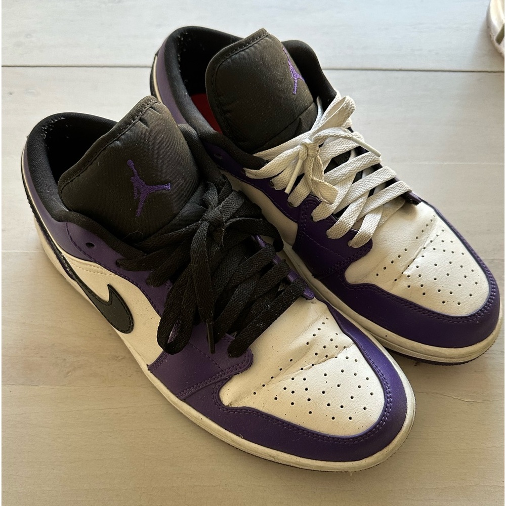 Purple Low Jordan 1 Sneakers